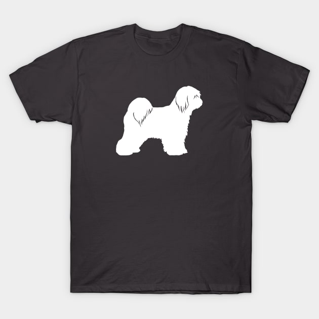 Tibetan Terrier Silhouette T-Shirt by Coffee Squirrel